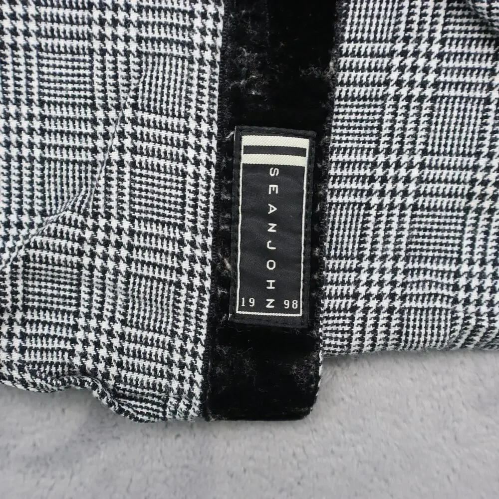 Sean John Shirt Mens L Gray Black Long Sleeve Button Up Street Dress Work Office